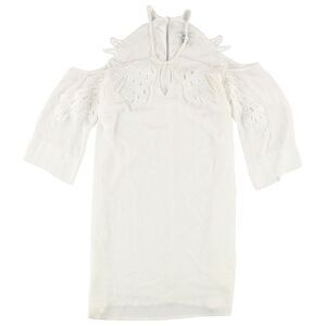 bar III Womens Lace Applique A-line Dress, NWT